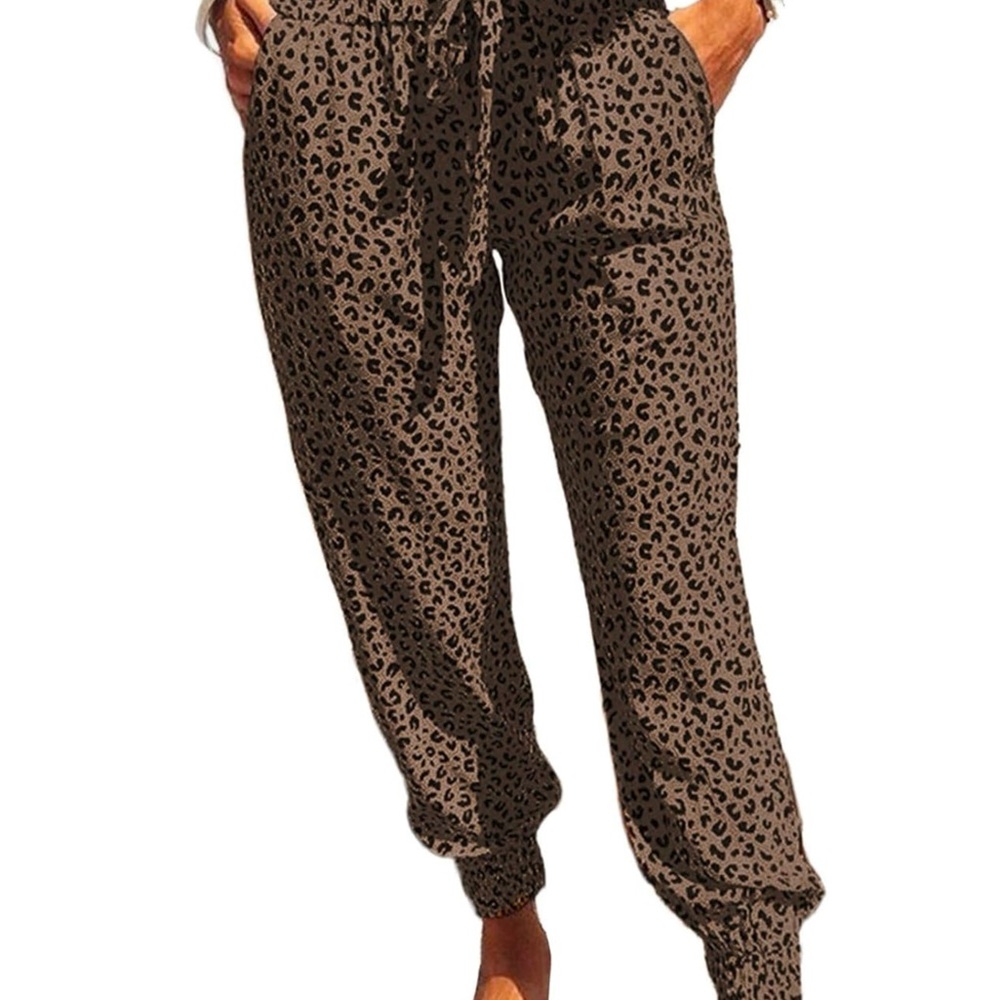 Leopard Print Joggers